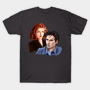 Mulder and Scully - portrait T-Shirt